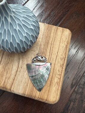 NWOT Sterling Silver and Mother of Pearl Pendant